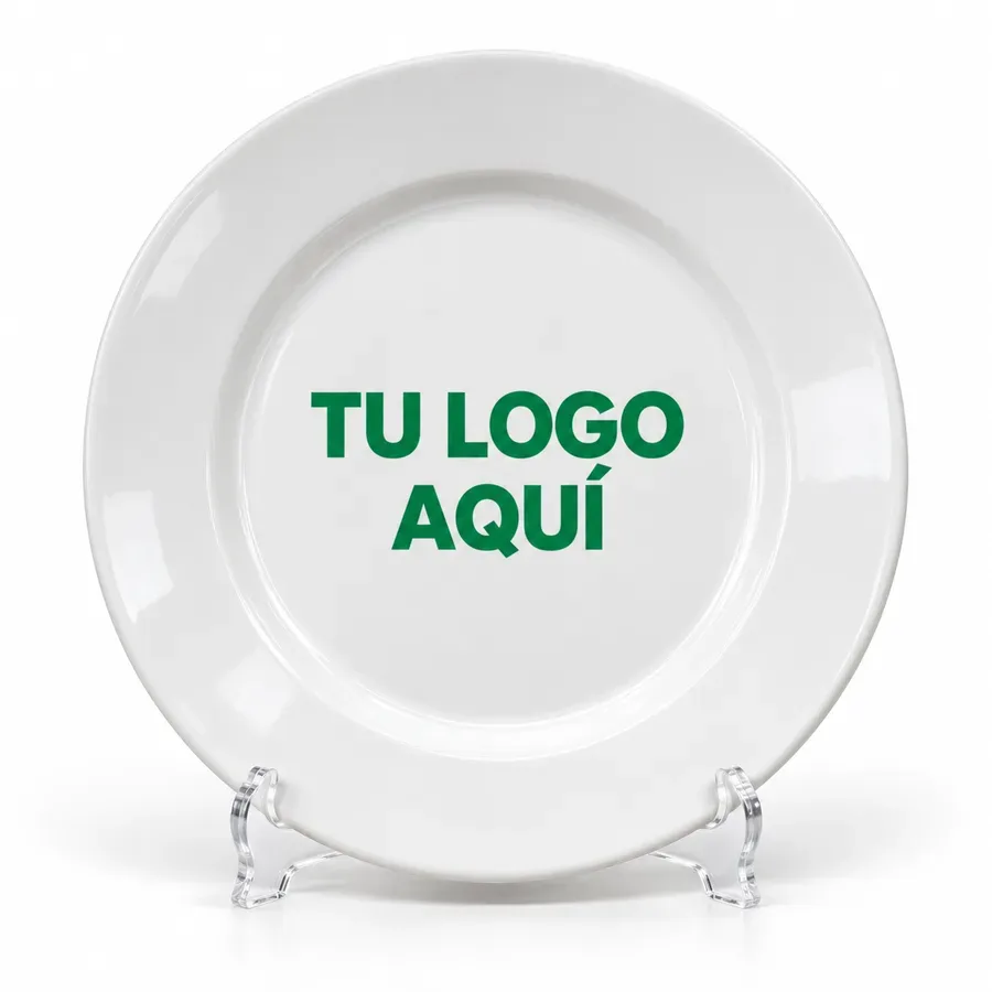 Plato personalizado con logo — NH Creativo