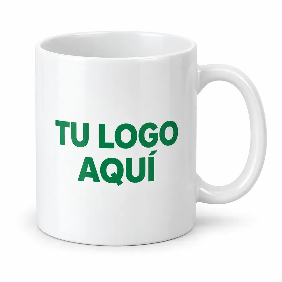 Taza blanca 11 oz personalizada con logo — NH Creativo