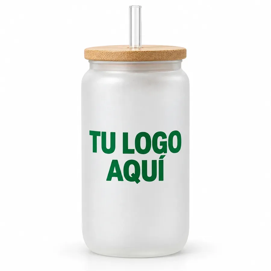 Tomatodo con tapa de bambú con logo — NH Creativo