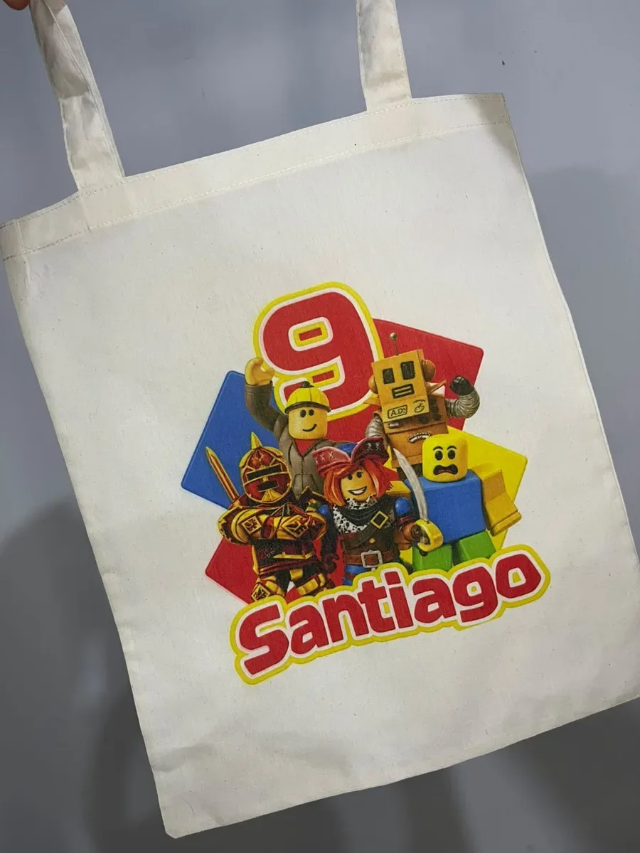 Bolsas de tocuyo personalizadas para Cumpleaños infantil — NH Creativo
