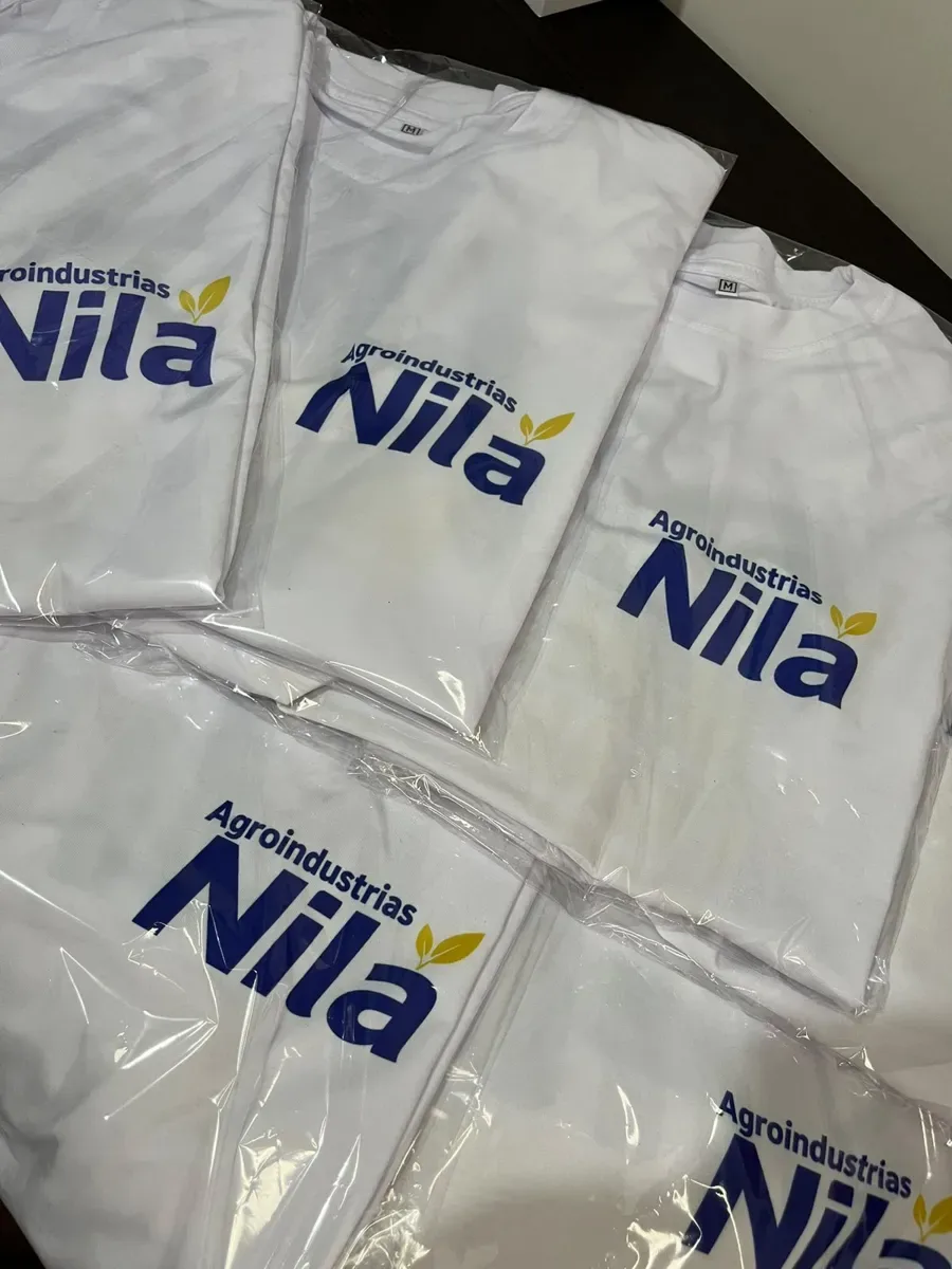 Polos con logo corporativo para Agroindustrias Nila — NH Creativo