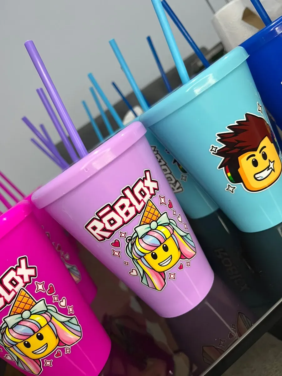Vasos con sorbete personalizados para Cumpleaños infantil — NH Creativo