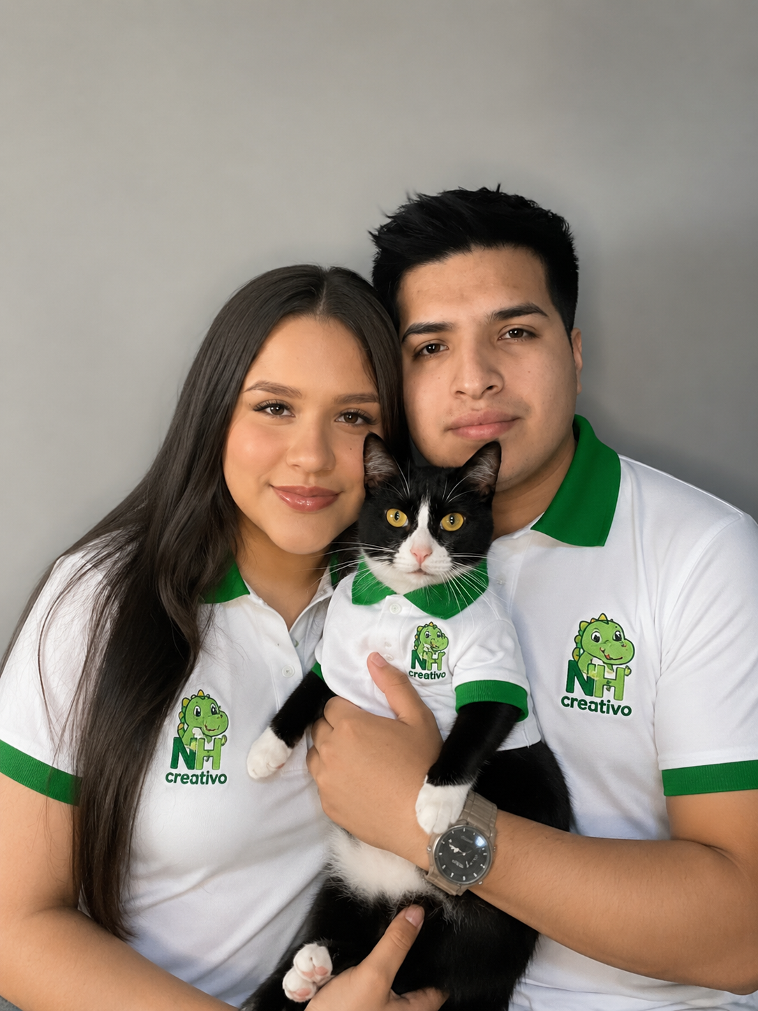 Junior, Alejandra y Bella - Equipo NH Creativo